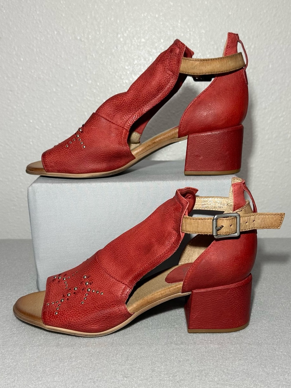 Miz Mooz Fifi Leather Ankle-Strap Sandals